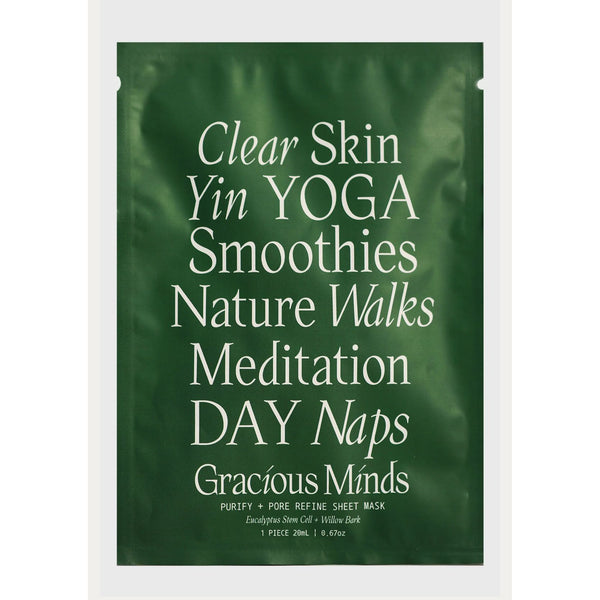 Gracious Minds Purify & Pore Refine Sheet Face Mask