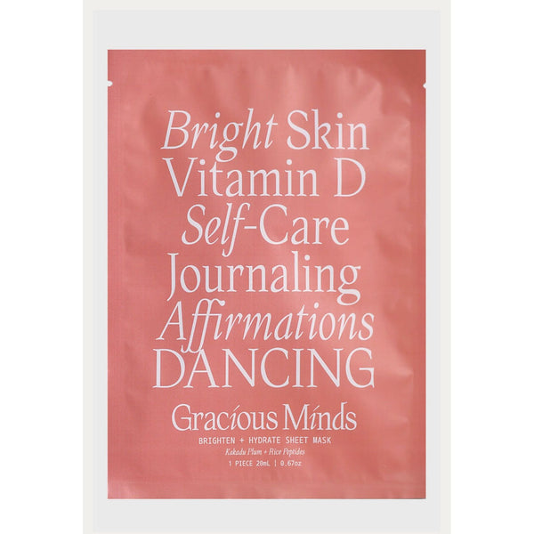 Gracious Minds Brighten & Hydrate Sheet Face Mask